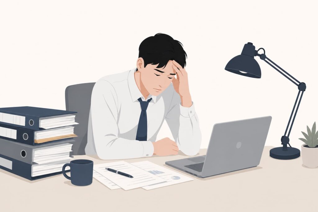 근로장려금이 안되는 이유를 생각해보는 사람 이미지