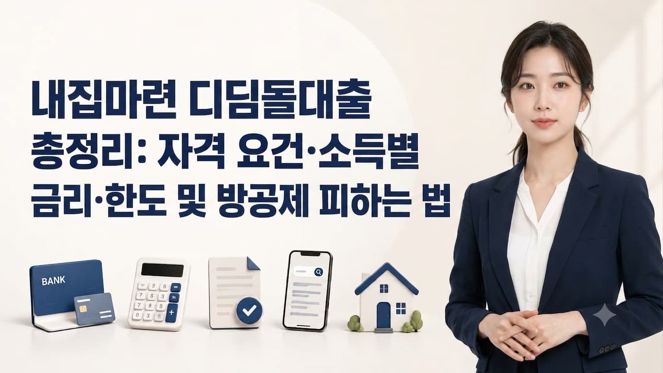내집마련 디딤돌대출 총정리 자격 요건·소득별 금리·한도 및 방공제 피하는 법 대표이미지