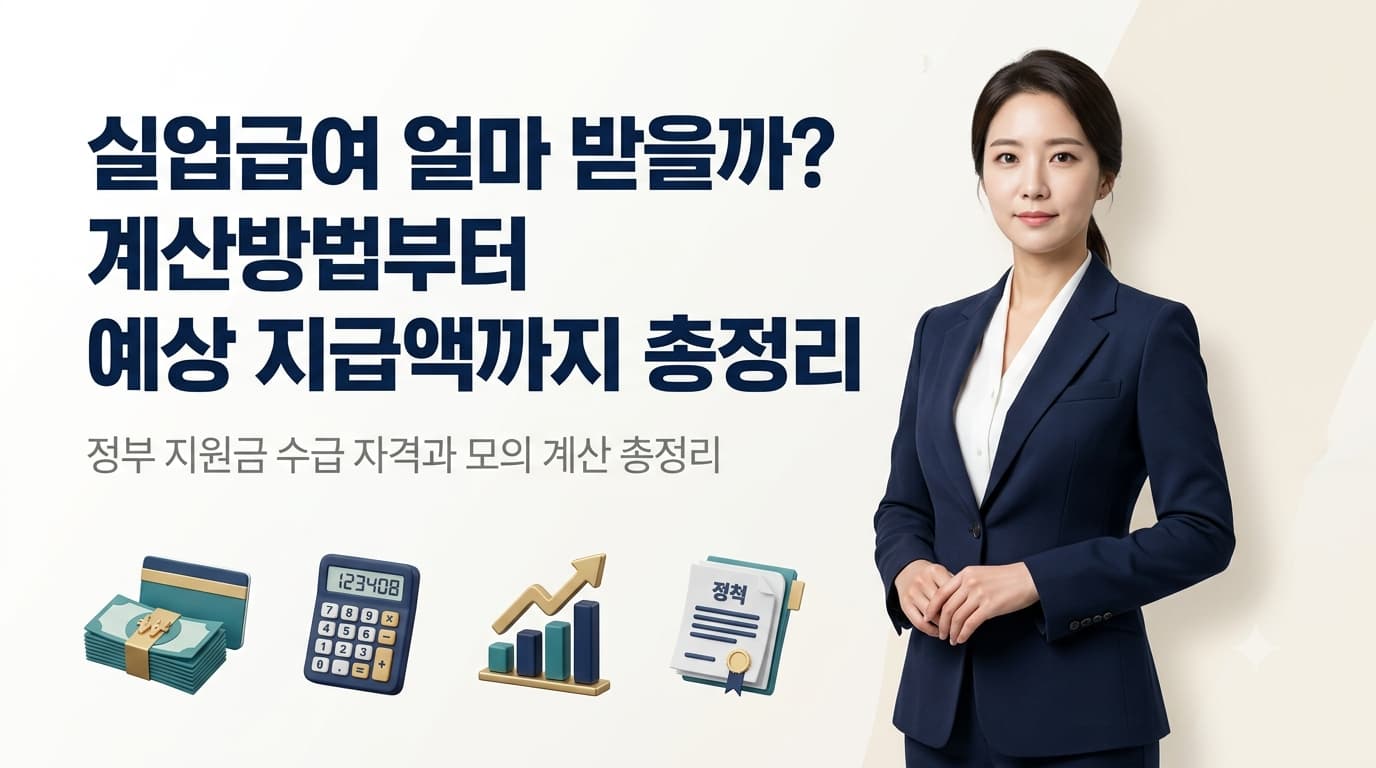 실업급여 얼마 받을까 계산방법부터 예상 지급액까지 총정리 대표이미지