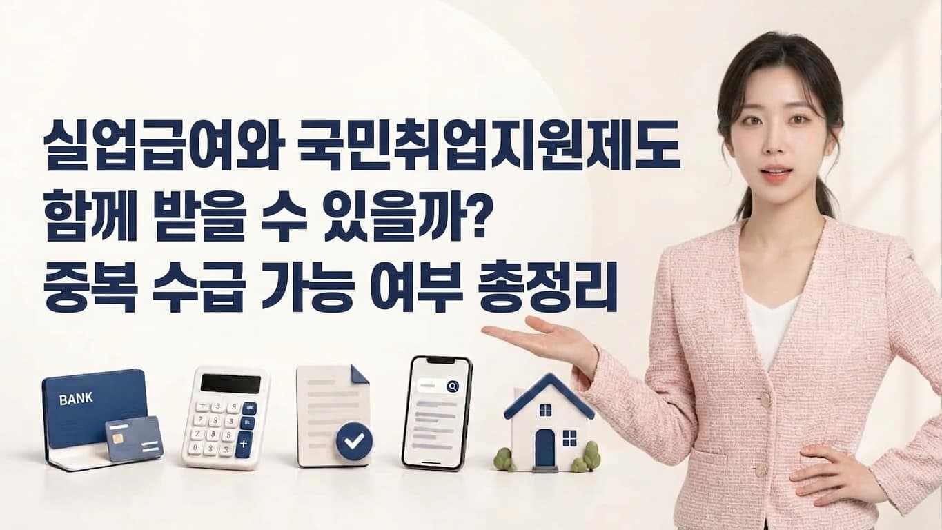 실업급여와 국민취업지원제도 함께 받을 수 있을까 중복 수급 가능 여부 총정리 대표이미지